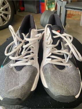 Nike Freak 2 Gray and White Basketball Sneakers - Low Top Lace-Up